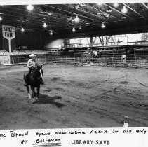 Kirk Breed opens a new indoor "arena" in old building C at Cal Expo