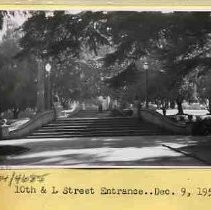 Steps leading into Capitol Park