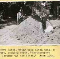 Euguen Hepting posed in Capitol Park