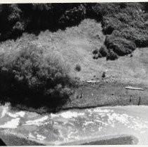 Photographs of landscape of Bolinas Bay, aerial