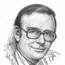 Drawing of Neil Pierce by John Lopes