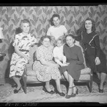 A group sitting on a sofa