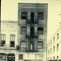 Old Sacramento. View of the City Market in the Vernon-Brannan building