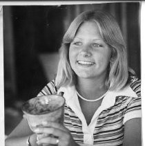 Jennifer Linnea Johnson with her pottery