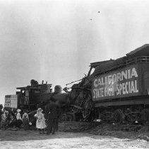 Locomotive wreckage