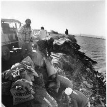 Sandbagging Levee