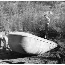 Photographs from Wild Legacy Book. "Installing 1000th guzzler near Hemet, Riverside County, 1950"