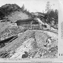"Emigrant Gap Tunnel Wall and Snow Covering