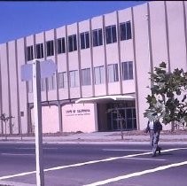 View of the California State Department of Mental Hygiene at the corner of 5th and O Streets