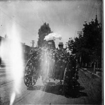 Horse drawn carriage, parade float