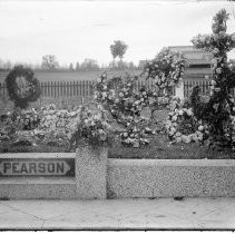 Cemetery, funeral with flowers, Pearson