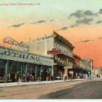 K Street at 9th looking west, Sacramento, California