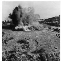 Initial Blast for Folsom Dam