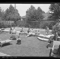 A backyard pool