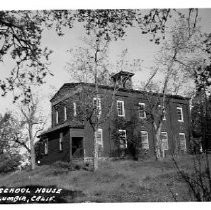 "Old School House, Columbia, Calif." postcard