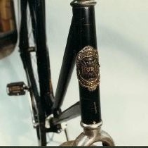 Name plate of Hurd bicycle