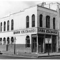 Photograph of Bank Exchange Building in Old Sacramento, prior to restoration