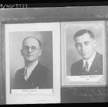 Scottish Rite portraits of Eugene Benjamin and Harold Scholefield