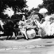 Horse drawn carriage, parade float