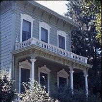 View of a two story Victorian House