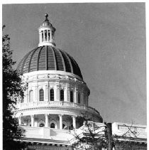 View of the California State Capitol building taken from Capitol Park