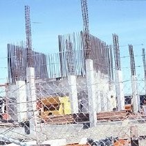 Views of the Holiday Inn Hotel downtown under construction at 4th and 5th Streets on K Street