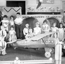 Elementary School Children with Airplane