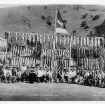 Photographs from Wild Legacy Book. Photograph, "A Morning's Catch of Yellowtail with Rod & Reel at Catalina Island," no date