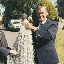 Tule Lake Linkville Cemetery Project 1989: Two Participants and Paper Cranes