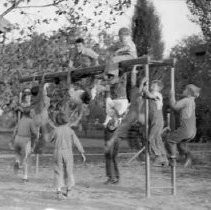 Children on Playground Equipment