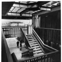 Interior stairway in Crossroads Shopping Center