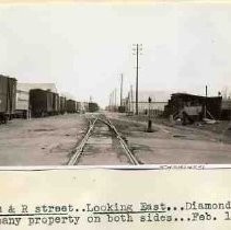 R street rail lines at 28th street