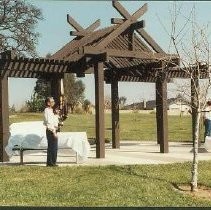 Walerga Park Plaque Dedication: Unidentified Photographer By Shade Structure