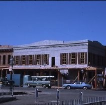 Old Sacramento. Old Sacramento. View of the Democratic State Journal building on Second Street