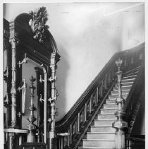 Stanford Home interior view showing stairway