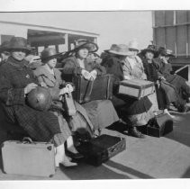 The Acornette Basketball Girls, Vallejo and San Francisco - 1917--from the scrapbook "Flora Schmittgen: This Is Your Life - April 7, 1955