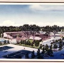 Architectural drawing of Gold River Racquet Club