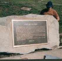 Walerga Park Plaque Dedication: Preparation of boulder