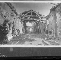 A partially demolished mission (?)