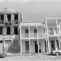 Street scene in Old Sacramento during redevelopment