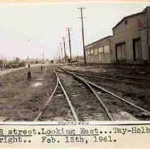 R street rail lines at 22nd street