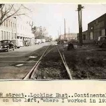 R street rail line at 14th street