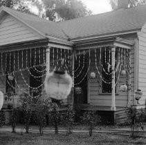 Residence with patriotic decorations