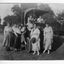 The Acornette Basketball Girls, Del Paso Park Picnic--from the scrapbook "Flora Schmittgen: This Is Your Life - April 7, 1955