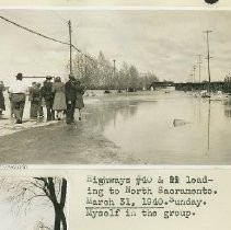 Highways #40 & 99 leading to North Sacramento. March 31, 1940. Sunday. Myself in the group