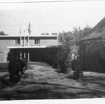 Exterior view of the construction site for the Eagle Theatre