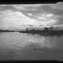 Sacramento River with wharves