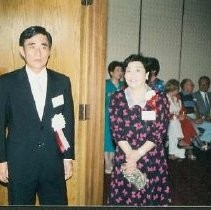 Banquet Reception: Unidentified Man and Woman