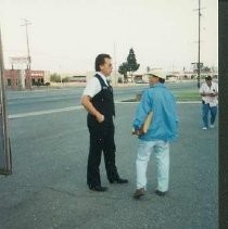 Tule Lake Linkville Cemetery Project: Tour Bus Driver and Man