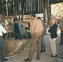 Walerga Park Plaque Dedication: JACLers Inspect the Boulder at Yamasaki Nursery, Auburn CA